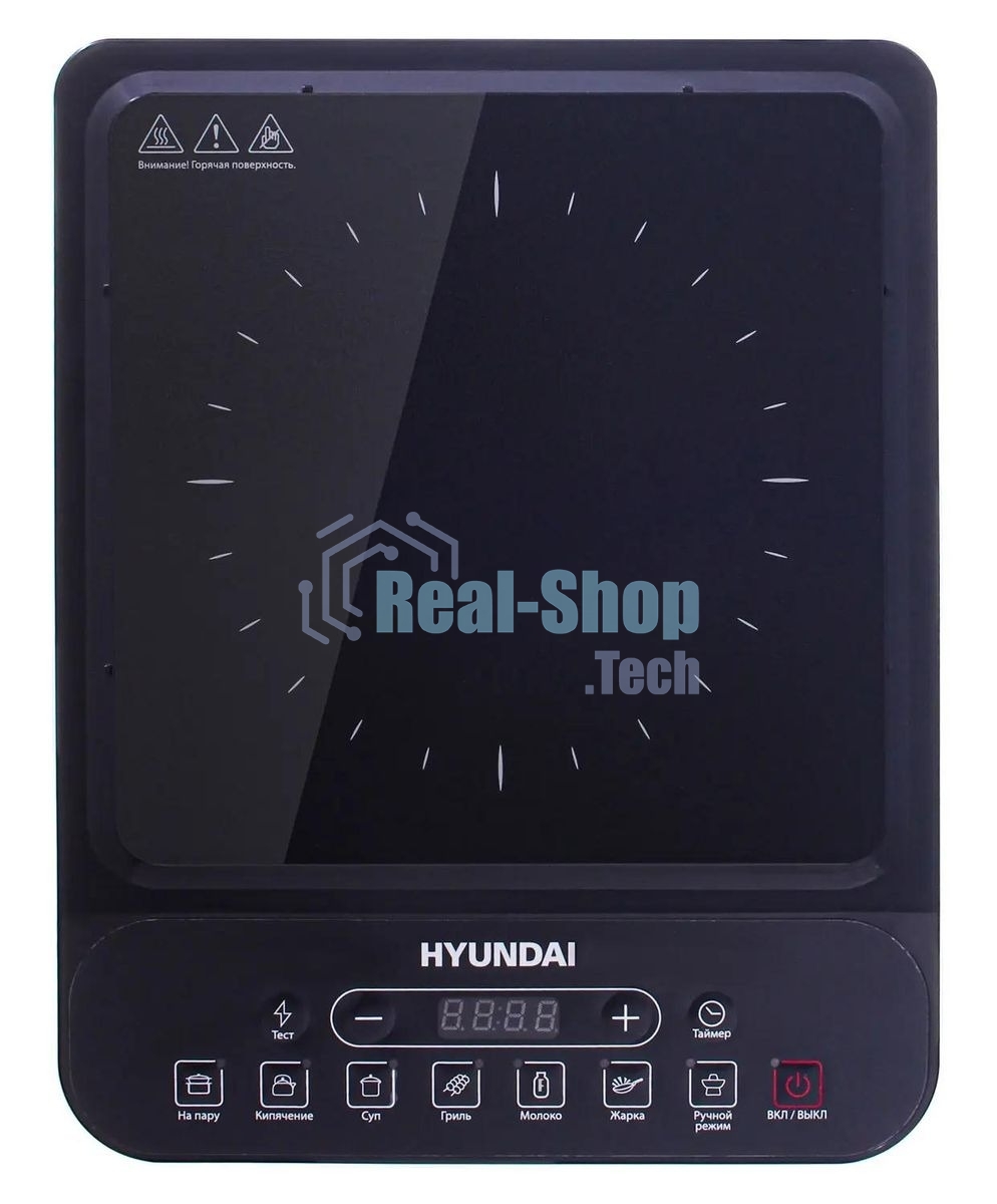 Плита настольная электрическая Hyundai HYC-0101 черный эмаль (настольная)