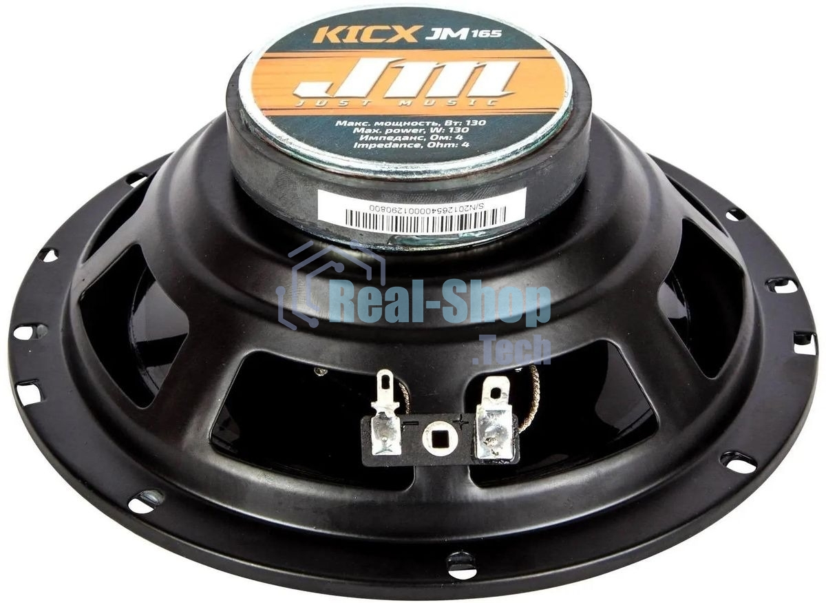 Колонки автомобильные Kicx JM-165 130Вт 89дБ 4Ом 16.5 см (6 1/2 дюйм) (ком.: 2 кол.) коаксиальные трехполосные
