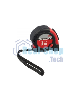 Рулетка Matrix status magnet fixation 3 мх16мм обрезиненный корпус зацеп с магнитом