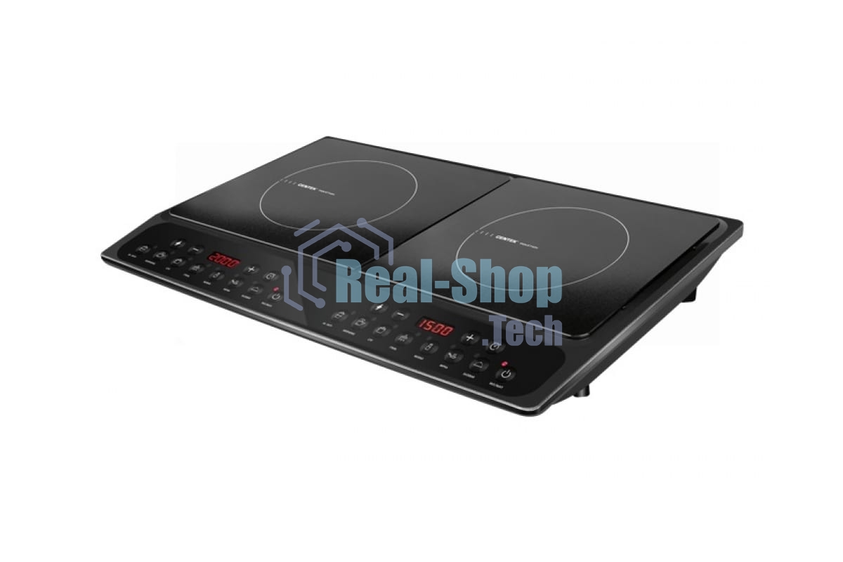 Плита настольная электрическая Centek CT-1514 черный, 3.5 кВт, индукция, конфорки - 2, стеклокерамика, сенсор