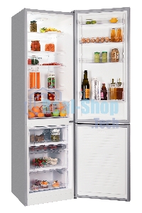 Холодильник Nordfrost NRB 154 S серый матовый двухкамерный 238/115 л морозилка снизу, капельная система