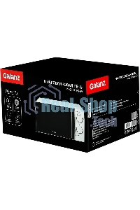 Микроволновая печь Galanz MOS-1706MW белый, 17 л, 700 Вт, переключатели - поворотный механизм