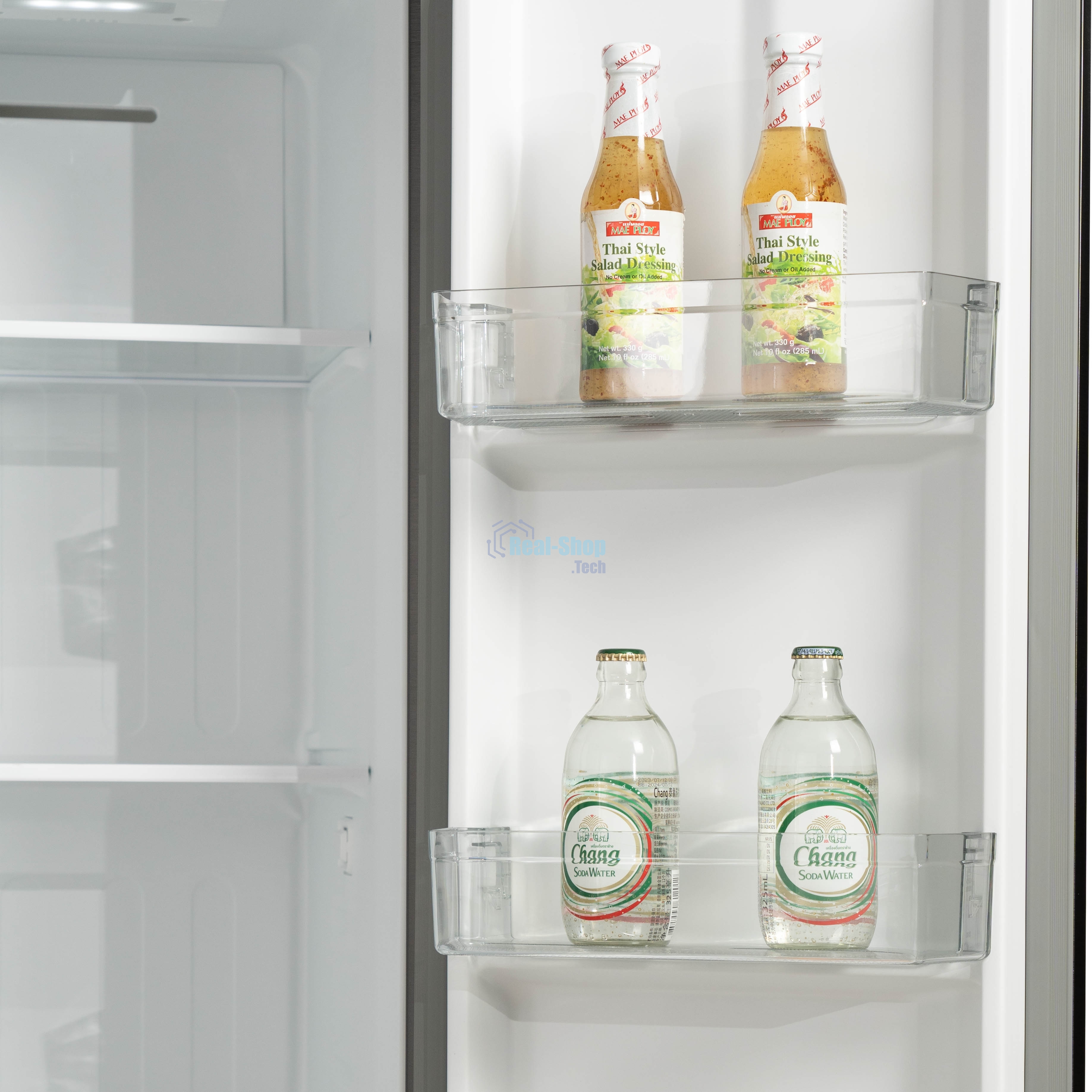 Холодильник Бирюса SBS 400 DI нержавеющая сталь двухкамерный 232/168 л морозилка слева, NoFrost, Side-by-side