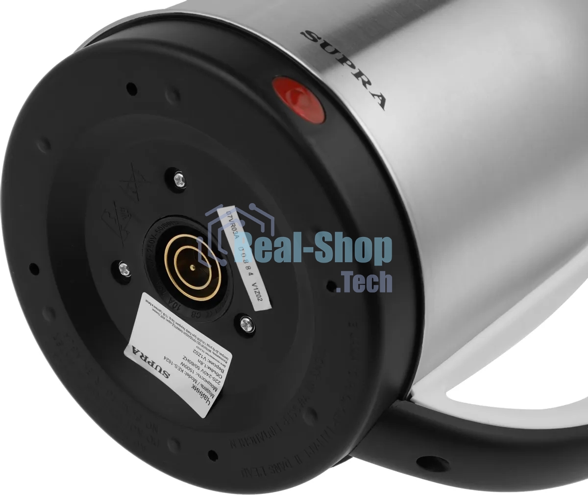 Чайник электрический SUPRA KES-1824 1.8 л, 1500 Вт, серебристый/черный (корпус: нержавеющая сталь)