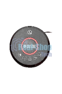 Тепловентилятор керамический Denzel DTFC-2000, 1000/2000 Вт, 20 м2, пульт, 3 режима, термостат