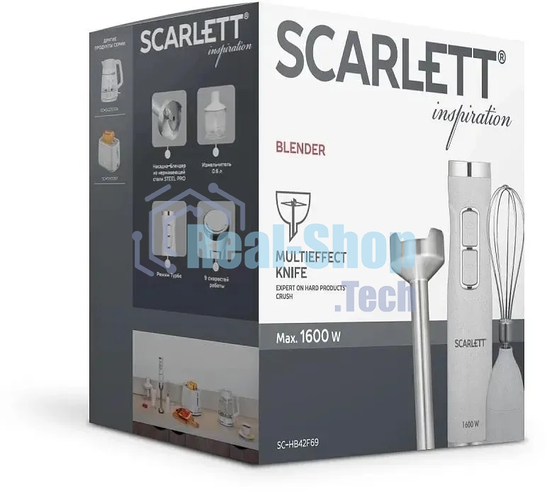 Блендер погружной Scarlett SC-HB42F69 1600 Вт белый