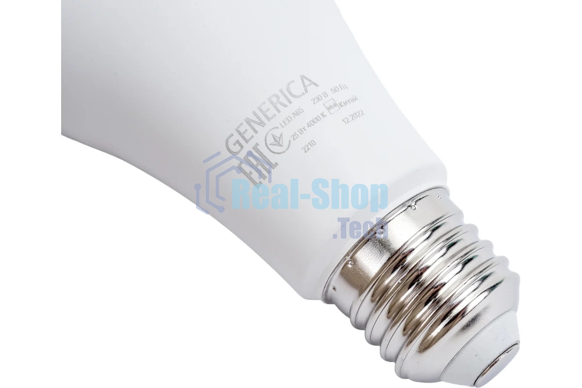 Лампа cветодиодная LED IEK LL-A65-25-230-40-E27-G груша, A65 25Вт 230В 4000К E27 GENERICA