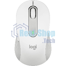 Мышь беспроводная Logitech Signature M650 белый, 4000 dpi, радиоканал, Bluetooth, USB, кнопки - 5