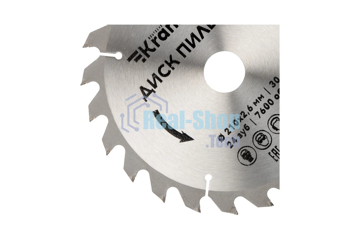 Диск пильный Kranz 210 мм х 24 зуб х 30 мм