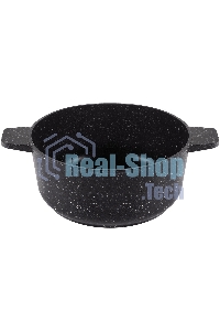 Кастрюля Maunfeld GALAXITE MF24GLX01CR 24 см, 4 л из литого алюминия со стеклянной крышкой