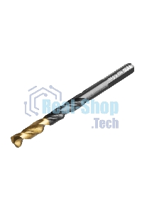 Сверло по металлу Denzel 6,5 мм, HSS-Tin, Golden Tip, 10 шт.