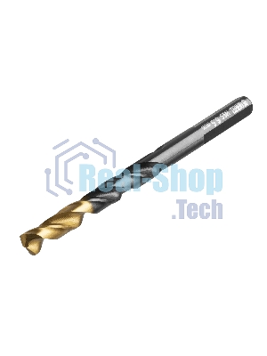 Сверло по металлу Denzel 6,5 мм, HSS-Tin, Golden Tip, 10 шт.