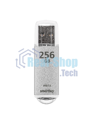 Флешка USB SmartBuy V-Cut silver (SB256 GbVC-S3), 256Gb, USB 3.0, R/W 75/30, серебристый