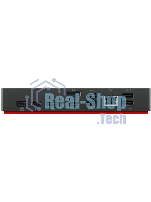 USB-концентратор Lenovo ThinkPad 40AY0090EU, USB Type-C, USB/USB Type-C/RJ-45/HDMI/DisplayPort/mini-jack 3.5мм, USB