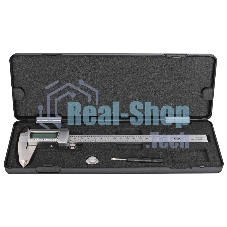 Электронный штангенциркуль Deli DL91200 200мм, метрическая/дюймовая конвертация, нержавеющая сталь, 3 кнопочное управление, светодиодный дисплей, 1,5В SR44.