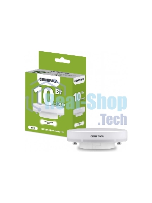 Лампа светодиодная GENERICA LL-T80-10-230-40-GX53-G T80 10Вт таблетка 4000К GX53 230В