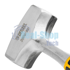 Кувалда Denzel 2 кг, цельнометаллическая, двухкомпонентная рукоятка