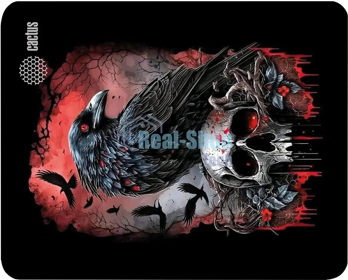 Коврик для мыши Cactus Raven 250x200x3мм (CS-MP-D14S)