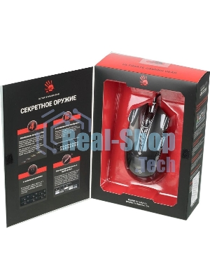 Мышь проводная A4Tech Bloody J90s черный, 8000 dpi, USB, кнопки - 12