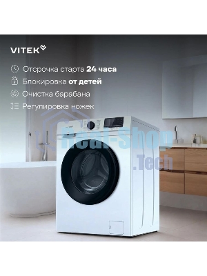 Стиральная машина Vitek VT-WME8203 класс: A+++ загр.фронтальная макс.:8кг белый инвертор