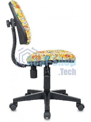 Кресло Бюрократ KD-4 оранжевый, ткань, 120 кг