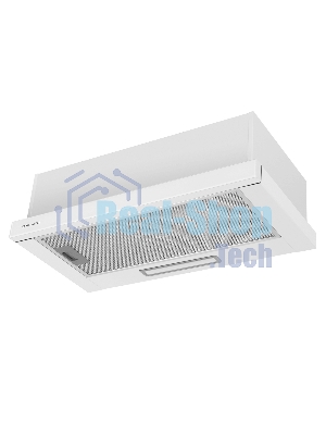 Вытяжка телескопическая Maunfeld Clyde 50 белое стекло, 46 см, 600 куб. м/ч, 56