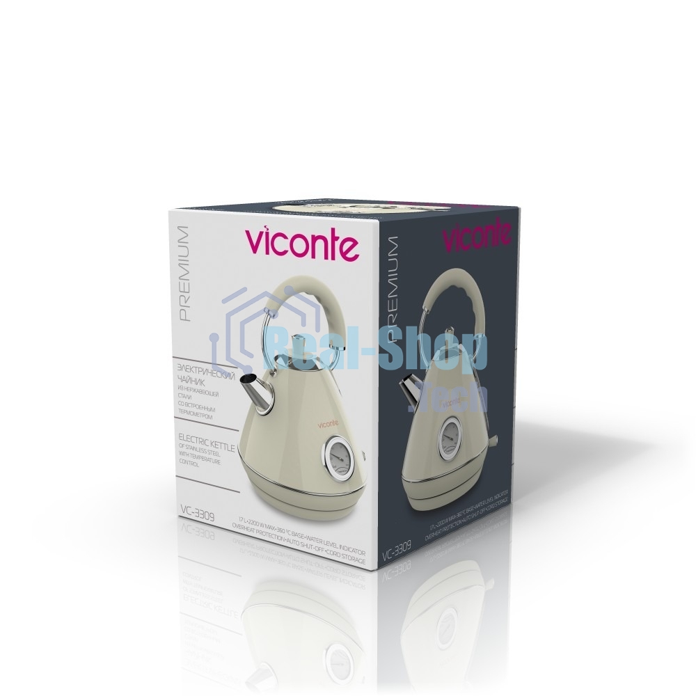 Чайник электрический Viconte VC-3309 бежевый