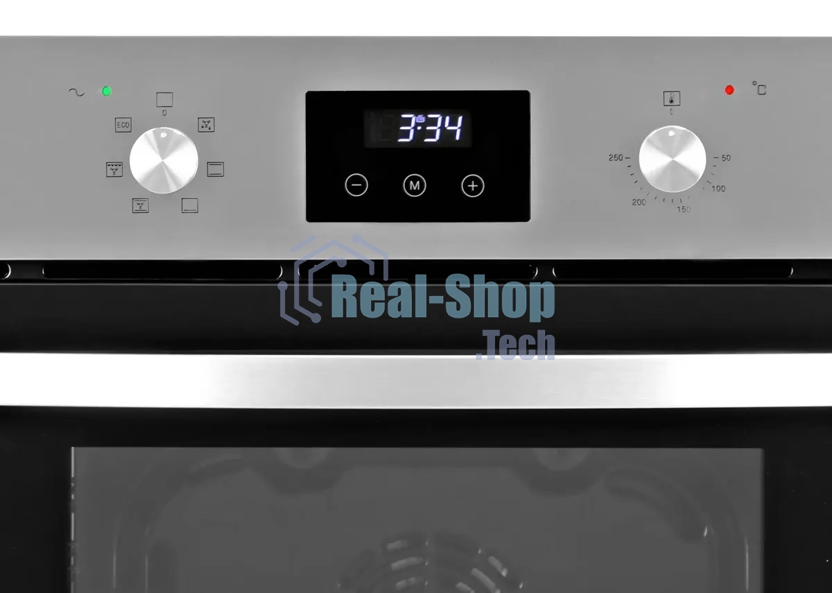 Духовой шкаф электрический Hyundai HEO 6640 IX серебристый/черный, встраиваемый