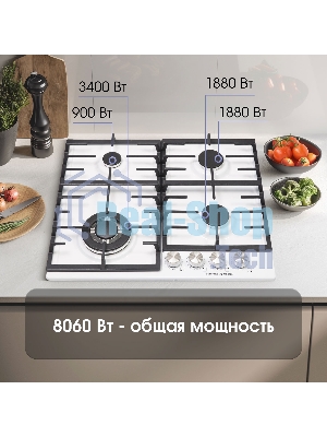 Газовая варочная панель Zigmund & Shtain G 20.6 W белый