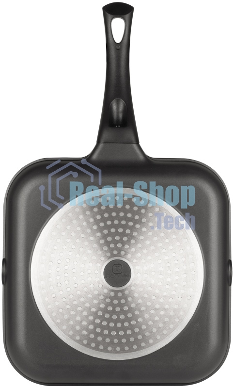 Сковорода-гриль Rondell Schwarz RDA-1683 квадратная 28 см, покрытие: Xylan Plus ручка несъемная (без крышки) черный