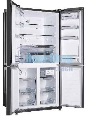 Холодильник Kuppersberg NMFV 18591 DX темный металл трехкамерный 390/170л морозилка снизу, No Frost, Side by Side