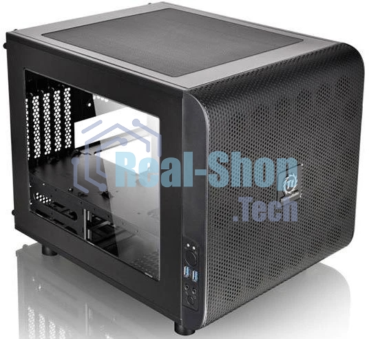 Компьютерный корпус Thermaltake Case Tt Core V21 CA-1D5-00S1WN-00 mATX/win/черный/USB 3.0/no PSU