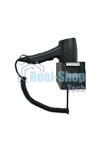 Фен для волос настенный Puff 1205Bl, черный, 1,2 кВт