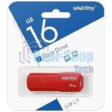 Флешка USB Smartbuy R/W 16 Gb CLUE красный (SB16 GbCLU-R)