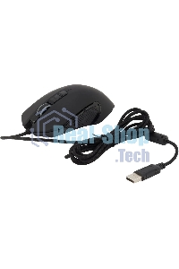 Мышь проводная Acer OMW160 черный, 6400 dpi, USB, кнопки - 8