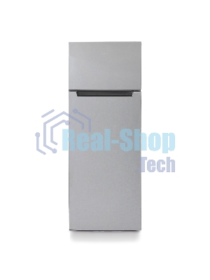 Холодильник Бирюса C6135 серебристый металлопласт двухкамерный 240/60л морозилка сверху, автоматическое оттаивание