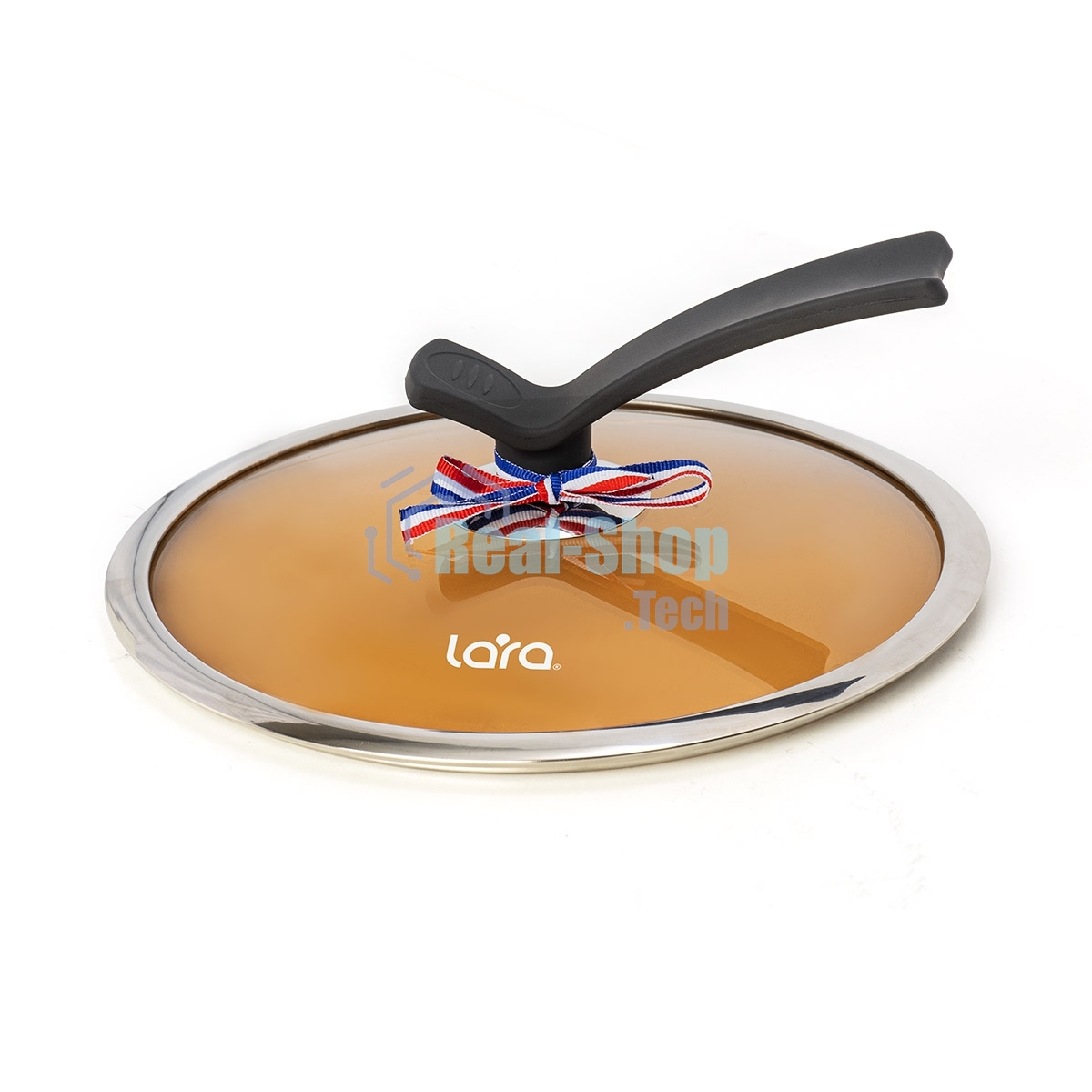 Сотейник Lara LR02-234 серия Orlean 28 см, 4.5 л, мрамор, Bronze, капсульное индукционное дно, крышка