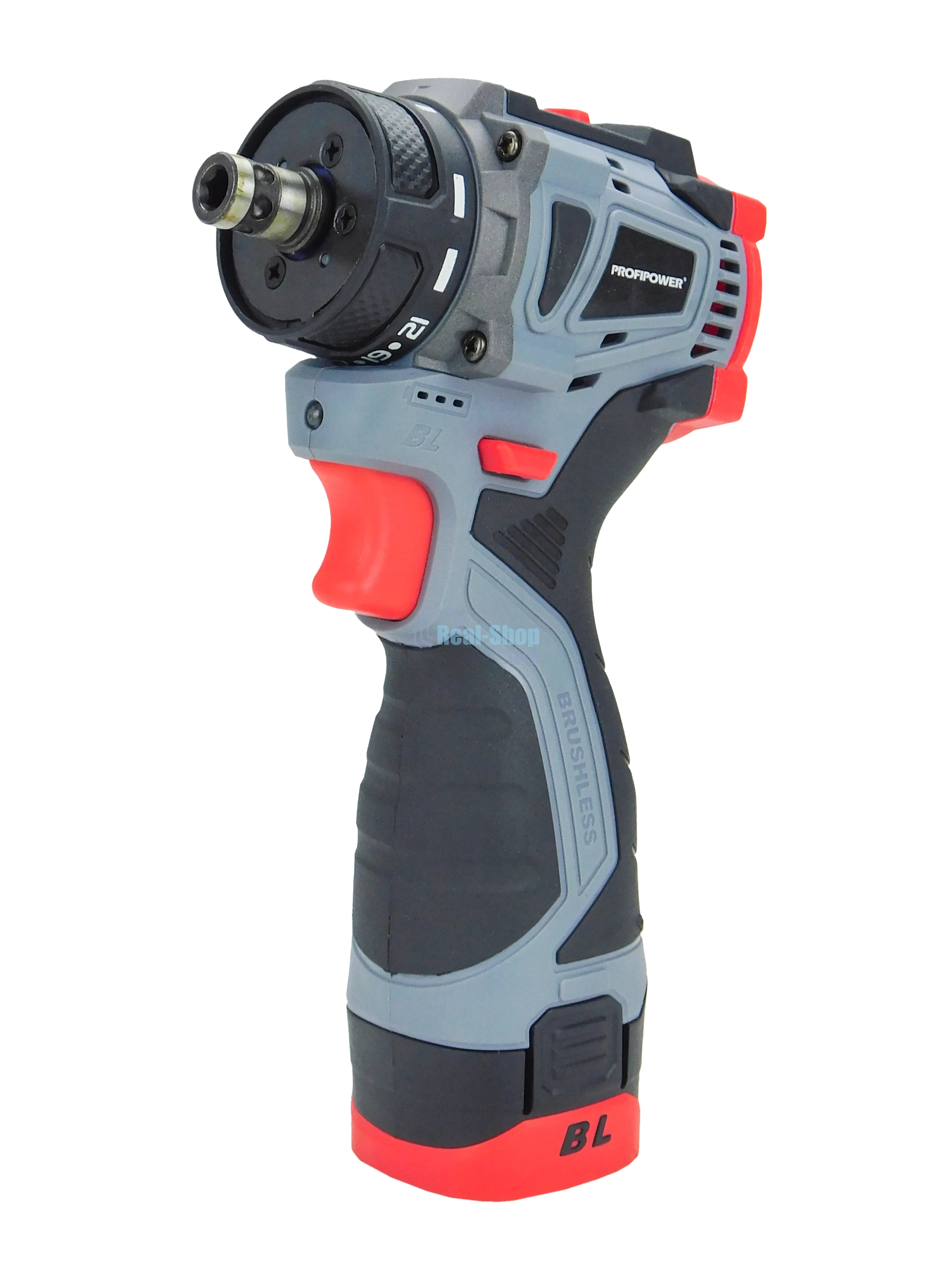 Дрель-шуруповерт аккумуляторная бесщеточная со съемным патроном ProfiPower BL-161B (40Нм,Li-ion 2шт,2.0А·ч,поясная клипса,бита-магнит, З/У, в кейсе)