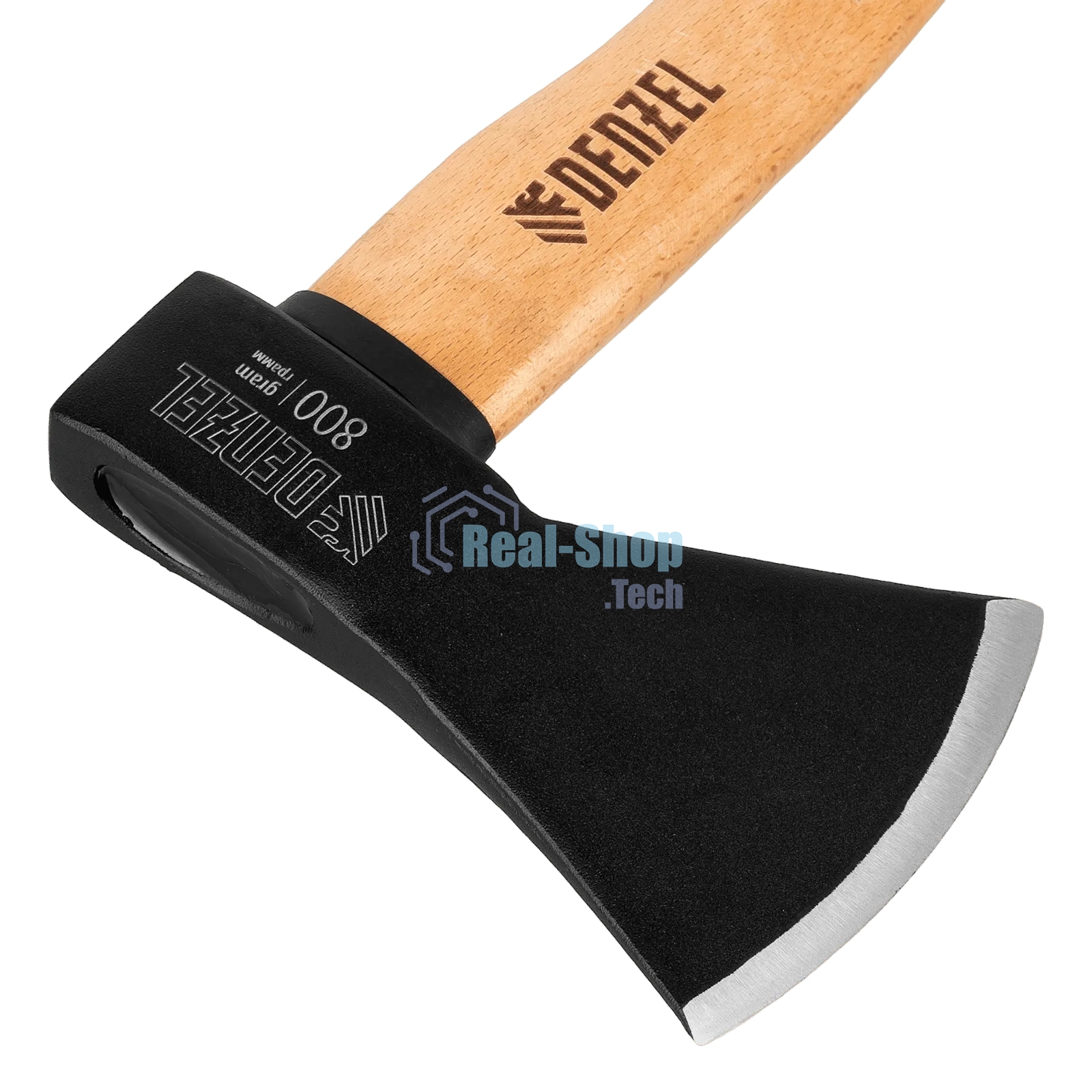 Топор Denzel 800 г, кованый, буковое топорище