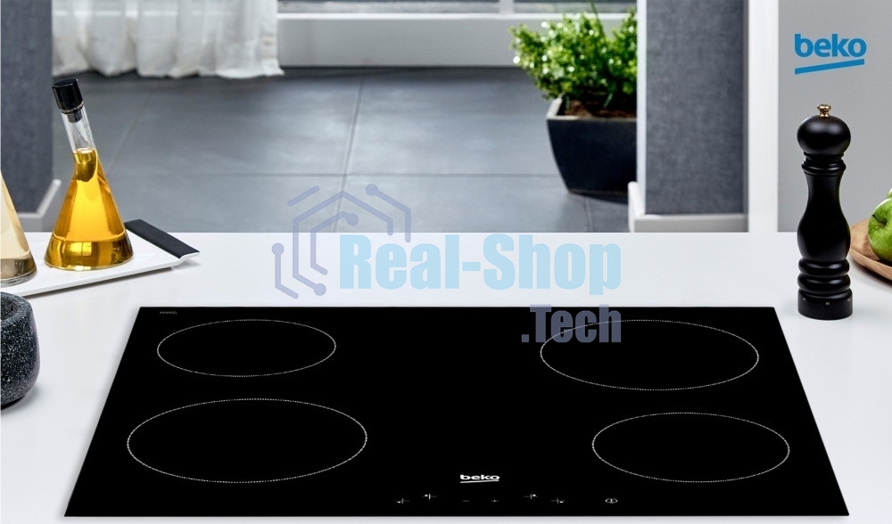 Встраиваемая электрическая варочная панель Beko HIC 64400 E, черный