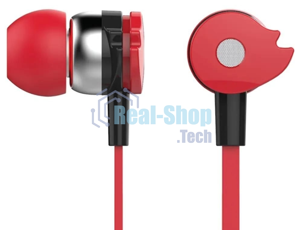 Проводные наушники Oklick HP-S-210 красный, внутриканальные, Jack 3.5 мм