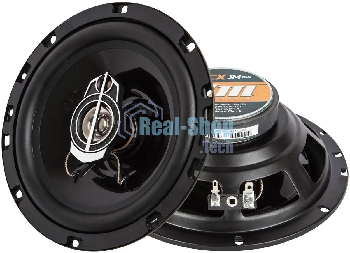 Колонки автомобильные Kicx JM-165 130Вт 89дБ 4Ом 16.5 см (6 1/2 дюйм) (ком.: 2 кол.) коаксиальные трехполосные