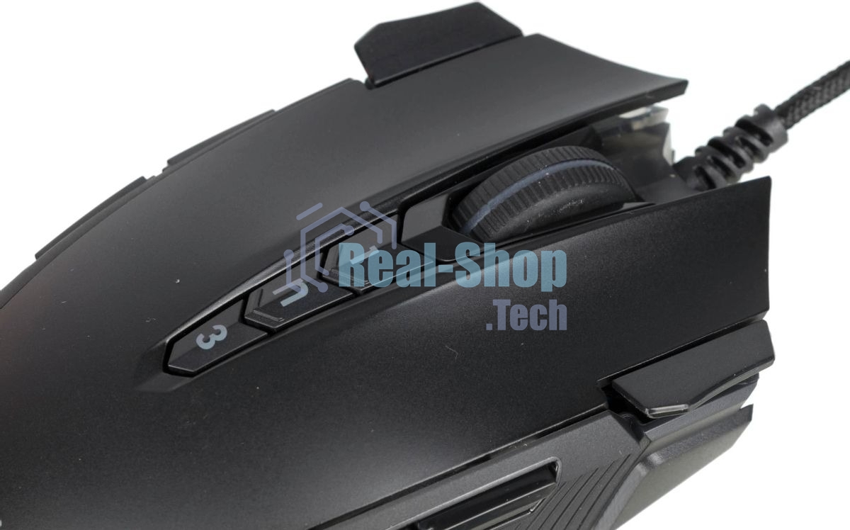 Мышь проводная A4Tech Bloody J90s черный, 8000 dpi, USB, кнопки - 12