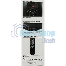 Колонки SVEN AC MS -304, черный Акустическая система, беспроводная передача сигнала по Bluetooth, суммарная мощность (RMS), Вт - 40, выходная мощность (RMS), Вт - сабвуфер: 20, сателлиты: 20 (2 х10), частотный диапазон, Гц - сабвуфер: 40 – 150, сателлиты: 150 – 20 000, размеры динамиков, мм - сабвуфер: O 128, воспроизведение с USB flash и SD card памяти, встроенное FM-радио, LED-дисплей, пульт ДУ, материал корпуса сабвуфера и сателлитов – дерево (MDF).