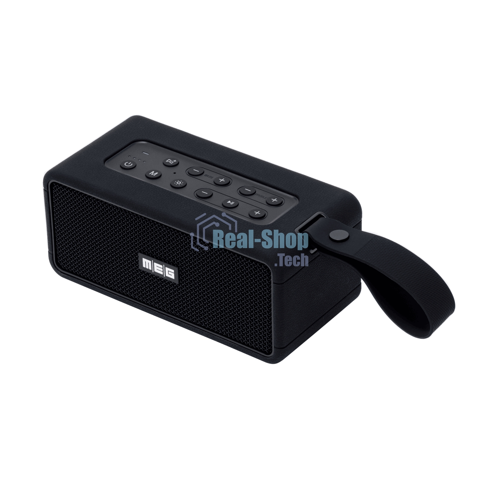 Портативная колонка MEG SDA080BL, 80Вт, Bluetooth 5.3, сабвуфер, эквалайзер, время работы 9ч, черная