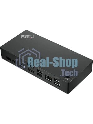 USB-концентратор Lenovo ThinkPad 40AY0090EU, USB Type-C, USB/USB Type-C/RJ-45/HDMI/DisplayPort/mini-jack 3.5мм, USB