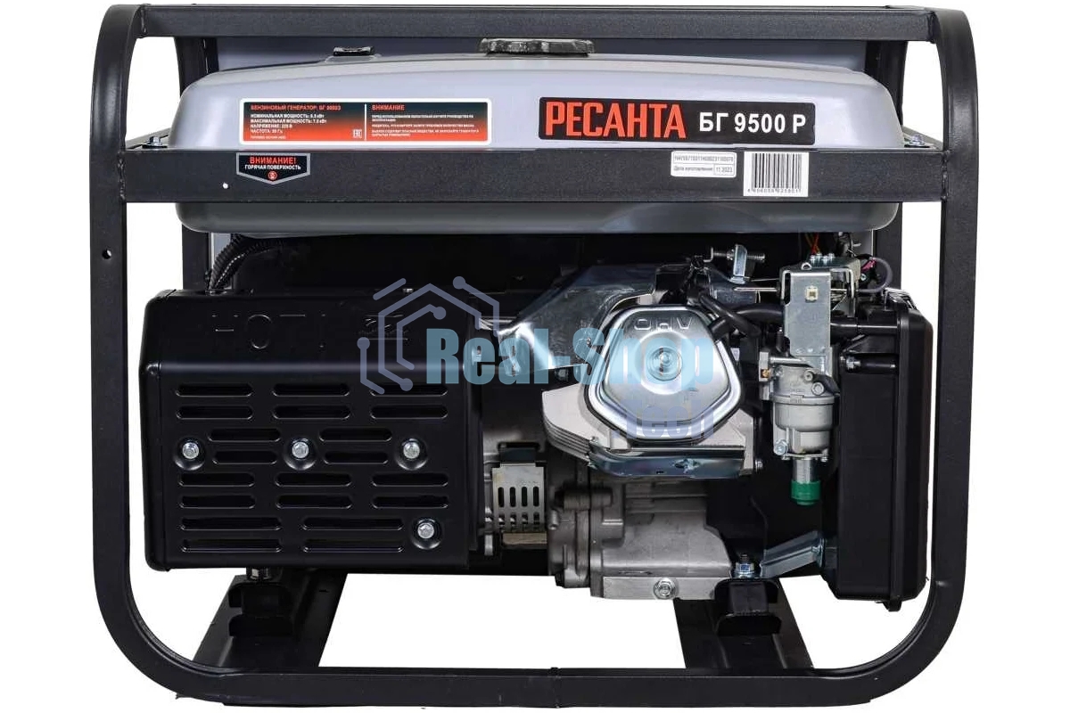 Электрогенератор бензиновый Ресанта БГ 9500 Р 8 кВт, 76 дБ, 79.5 кг
