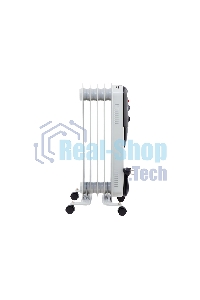 Обогреватель масляный MTX OCH-1000, белый, 1000 Вт, 15 м2, термостат