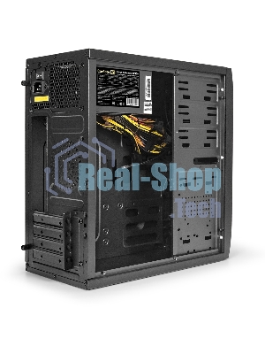 Компьютерный корпус Minitower ExeGate QA-412U Black, mATX, (XP450, Black, 120мм), 2хUSB+2хUSB 3.0, Audio