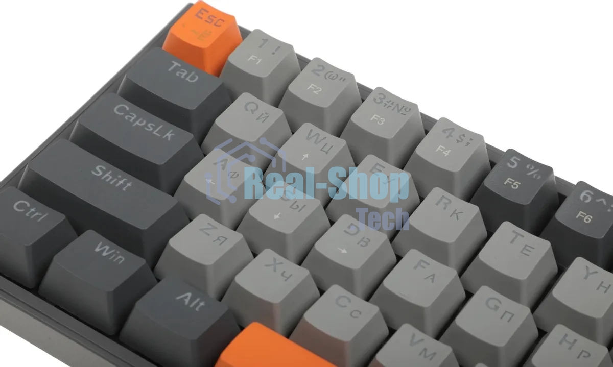 Клавиатура Redragon Fizz проводная, USB Type-A, серый